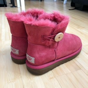 ugh pink mini bailey button